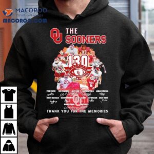 The Oklahoma Sooners Thank You For The Memories Tshirt