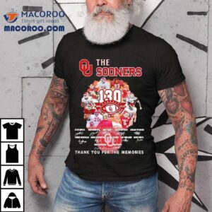 The Oklahoma Sooners Thank You For The Memories Tshirt
