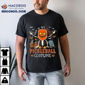 This Is My Scary Pickleball Costume Halloween Skeleton Lover Shirt