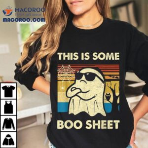 This Is Some Boo Sheet Ghost Retro Funny Halloween Tshirt