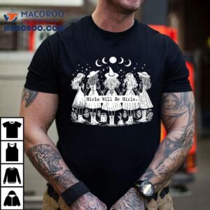 Trick Or Treat Witch Witches Girl Will Be Girls Halloween Tshirt