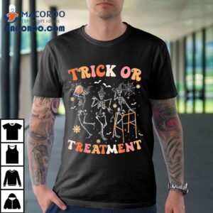 Trick Or Treatt Pt Physical Therapy Therapist Halloween Tshirt