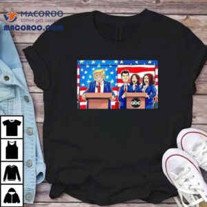 Trump Versus Harris Team Begged Debate Tshirt