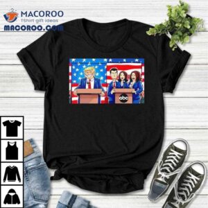 Trump Versus Harris Team Begged Debate Tshirt