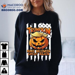 Trumpkin Make Halloween Great Again Usa Flag Funny Shirt