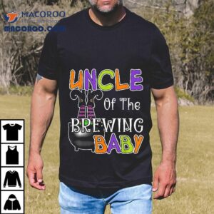 Uncle Of Brewing Baby Halloween Theme Shower Spooky Shirt