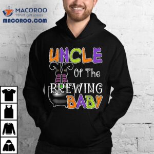 Uncle Of Brewing Baby Halloween Theme Shower Spooky Tshirt