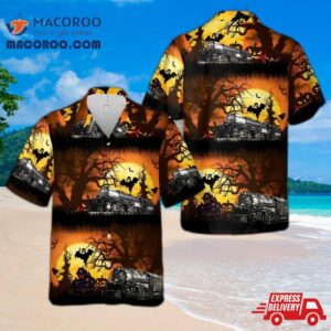 Union Pacific Steam Locomotive 4014 Big Boy, Halloween Hawaiian Shirt