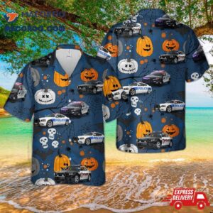 Us Police Cars Halloween Hawaiian Shirt