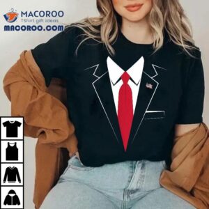 Usa President Trump Suit Easy Halloween Costume Tshirt