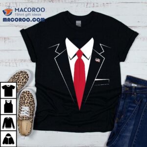 Usa President Trump Suit Easy Halloween Costume Tshirt