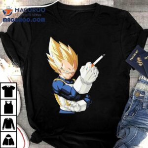 Vegeta Dragon Ball Smoking Tshirt