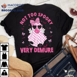 Very Demure Not Too Spooky Halloween Pink Coquette 2024 Shirt 3 Very Demure Not Too Spooky Halloween Pink Coquette Tshirt