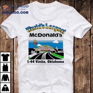 Vintage 90s Worlds Largest Mcdonalds 1-44 Vinita Oklahoma Shirt