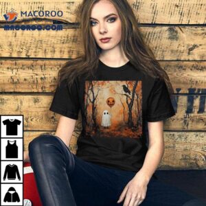 Vintage Ghost Pumpkin Gothic Halloween Spooky Season Shirt