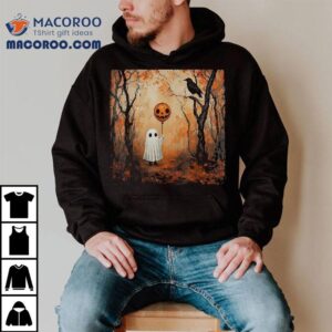 Vintage Ghost Pumpkin Gothic Halloween Spooky Season Tshirt