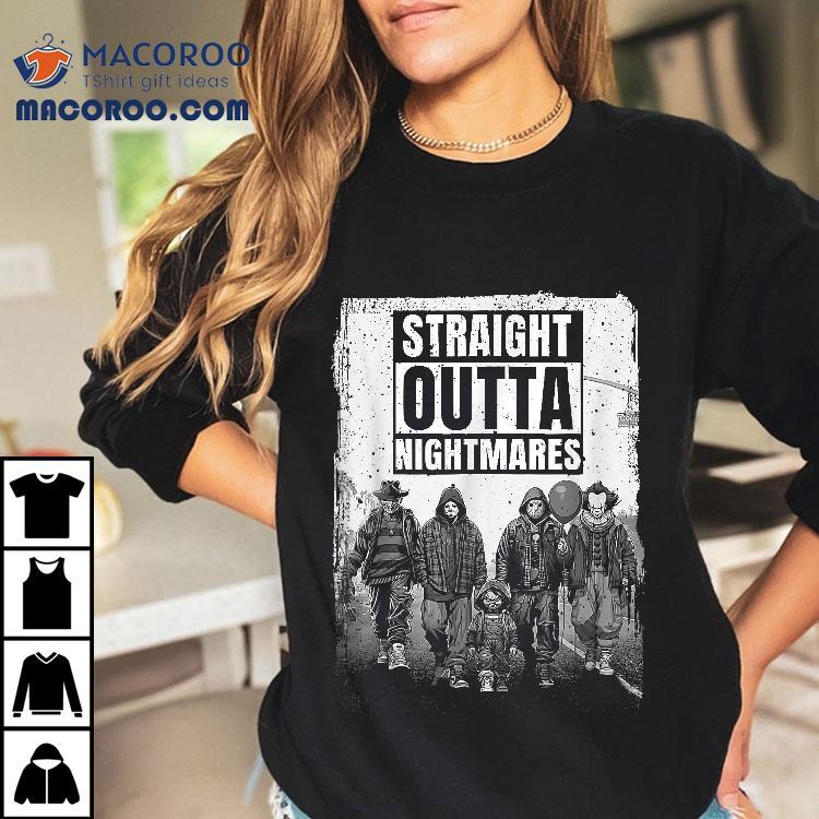 Vintage Horror Halloween Scary Straight Outta Nightmares Shirt Vintage Horror Halloween Scary Straight Outta Nightmares Shirt