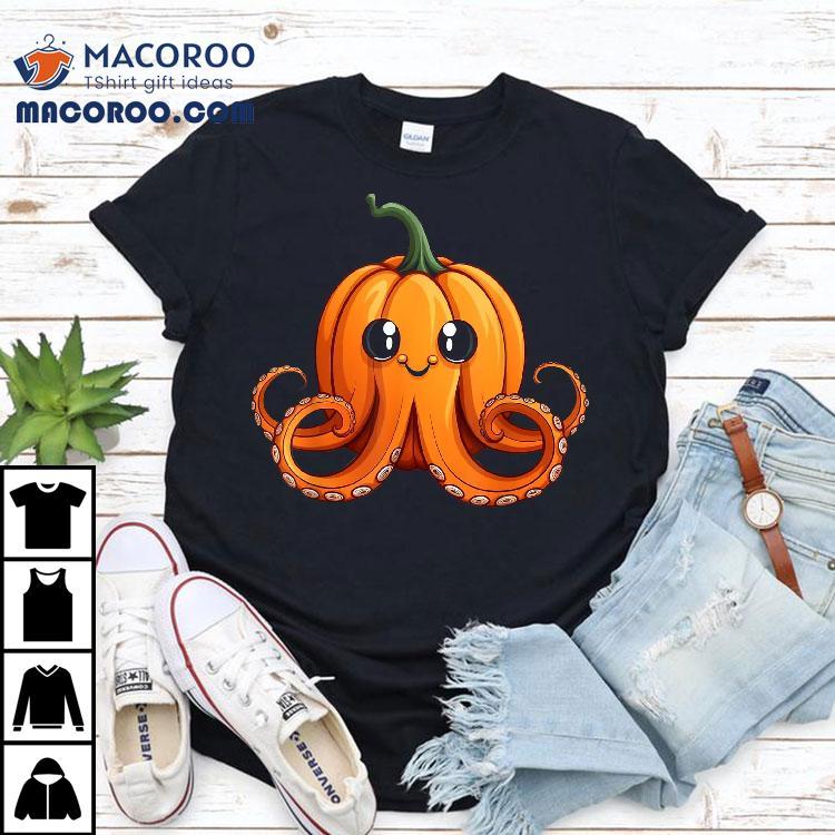 Vintage Octopus Pumpkin Lazy Halloween Party Costume Kids Shirt Vintage Octopus Pumpkin Lazy Halloween Party Costume Kids Shirt