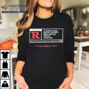 Violence Gore Sxual Content Frug Use And Strong Language Shirt