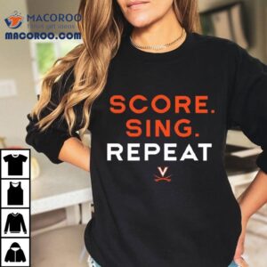 Virginia Cavaliers Score Sing Repeat Logo Tshirt
