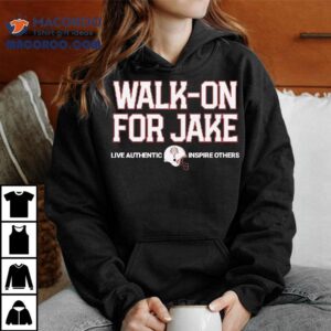 Walk On For Jake Live Authentic Inspire Others Football Helmet Shirt
