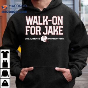 Walk On For Jake Live Authentic Inspire Others Football Helme Tshirt