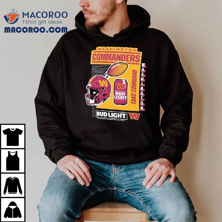 Washington Commanders Anheuser Busch Bud Light Shirt Washington Commanders Anheuser Busch Bud Light Shirt