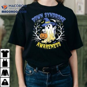 We Wear Blue And Yellow Down Syndrome Awareness Halloween Shirt