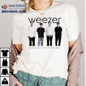 Weezer Blue Album Anniversary Tracklist Shirt