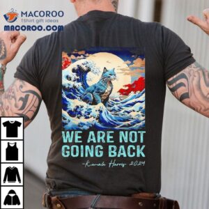 Were Not Going Back Cute Wave Of Blue Cats For Kamala Shirt