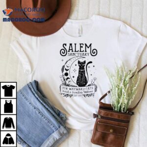 Witch Salem Home For Wayward Black Cats Halloween Tshirt