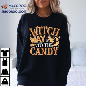 Witch Way To The Candy Funny Halloween Collector Shirt