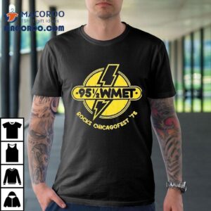 Wmet Rocks Chicagofest Logo Vintage Tshirt