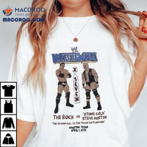 Wrestlemania The Rock Vs Steve Austin Tshirt