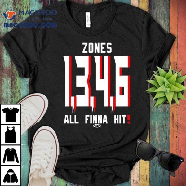 Zones 1 3 4 6 All Finna Hit Shirt