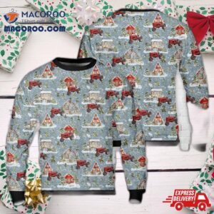 1947 Farmall M 2wd Tractor Aop Christmas Sweater