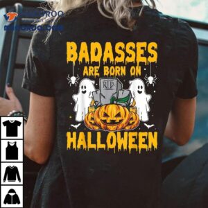 Badasses Are Born On Halloween Birthday Boys Kids Shirt Badasses Are Born On Halloween Birthday Boys Kids Shirt