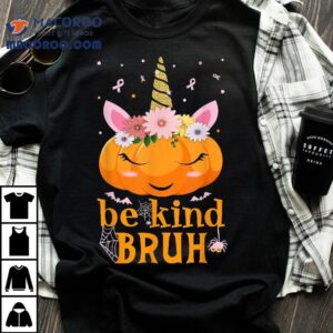 Be Kind Unity Day Orange Anti Bullying Pumpkin Halloween Tshirt