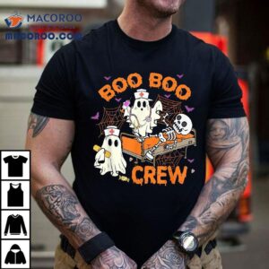 Boo Crew Emergency Nurse Funny Halloween Er Gifts Shirt