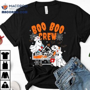Boo Crew Halloween Ghost Nurse Pediatric Or Shirt