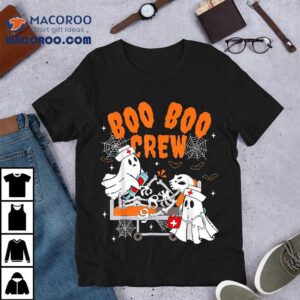 Boo Crew Halloween Ghost Nurse Pediatric Or Tshirt