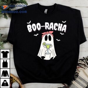 Boo Racha Funny Halloween Ghost Margarita Design Borracha Tshirt