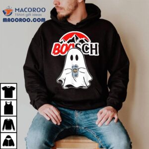Boosch Beer Halloween Funny Ghost Drinking Beer Tshirt