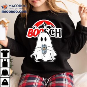 Boosch Beer Halloween Funny Ghost Drinking Beer Tshirt