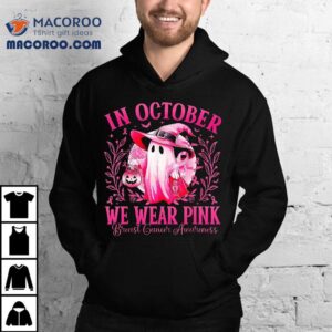 Breast Cancer S In October We Wear Pink Halloween Tshirt