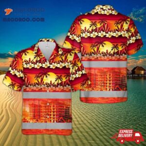 Building Construction Tropical Hawaiian Shirt