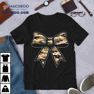Camo Coquette Bow Duck Hunt Hunting Girls Kids Tshirt
