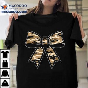Camo Coquette Bow Duck Hunt Hunting Girls Kids Tshirt