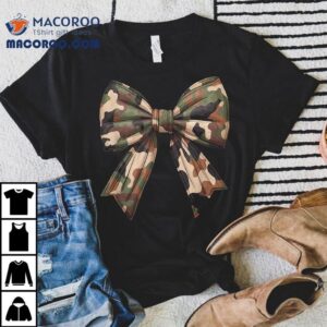 Camo Coquette Bow Duck Hunting Girls Kids Hunter Shirt