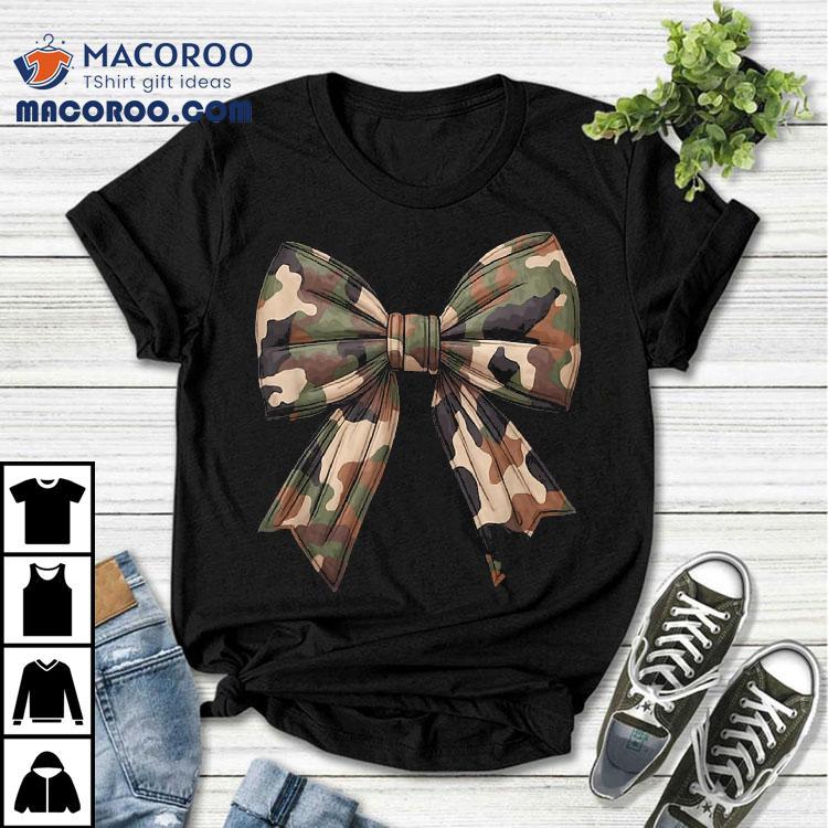 Camo Coquette Bow Duck Hunting Girls Kids Hunter Shirt Camo Coquette Bow Duck Hunting Girls Kids Hunter Shirt